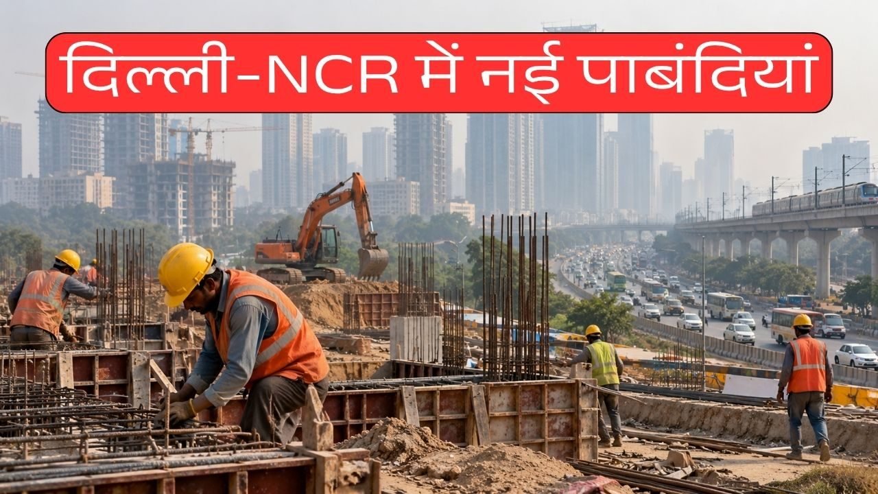 दिल्ली-NCR में 5 नवंबर से निर्माण कार्यों पर रोक